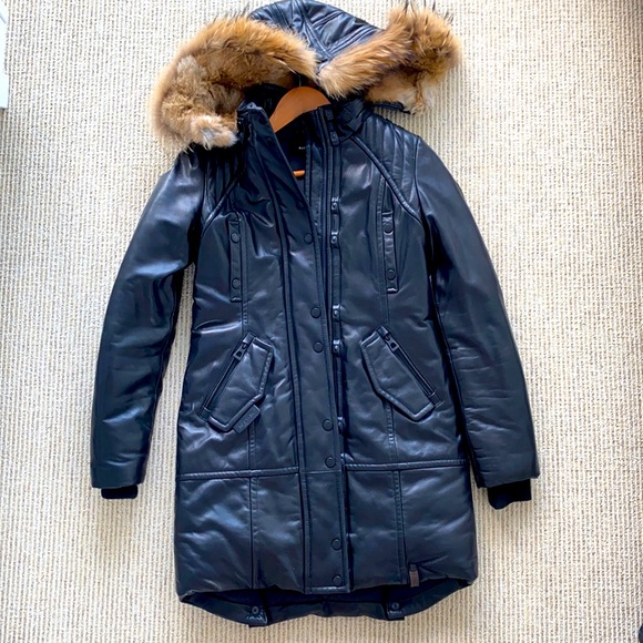 Rudsak Leather Down Jacket - Picture 1 of 4
